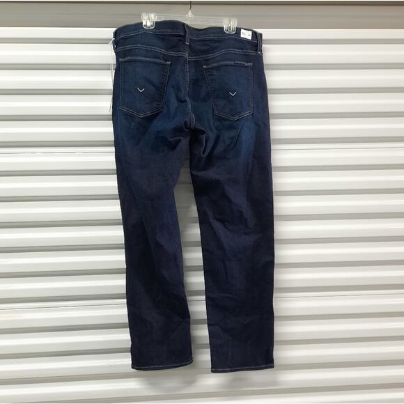 Hudson Byron Jeans Men's Size 38 x 32 Blue Dark Wash Denim Slim Straight - Picture 2 of 11